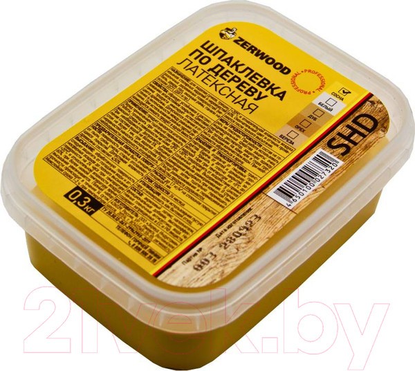 Изображение товара Шпатлевка готовая Zerwood SHD по дереву латексная (300г, сосна)