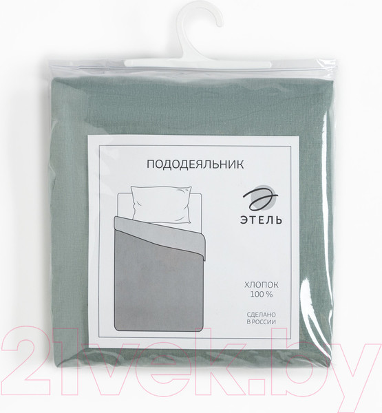 Изображение товара Пододеяльник Этель 9046099 (200x215, серо-зеленый)