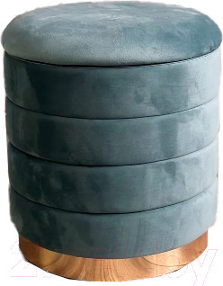 Изображение товара Пуф M-City Фред / 461MC05530 (велюр бирюзовый/золото)