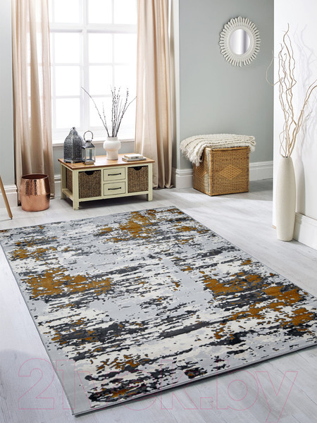 Изображение товара Коврик Mafy 5772 Kalamia 120x180 / MF-00142 (серый/желтый)