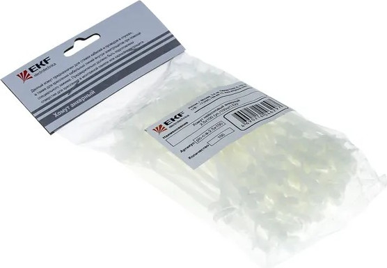 Изображение товара Стяжка для кабеля EKF plc-c-a-2.5x100 (100шт)