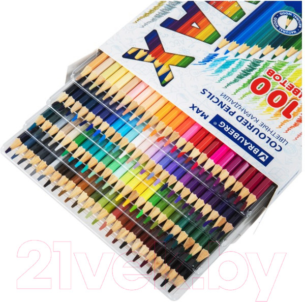 Изображение товара Набор цветных карандашей Brauberg Max / 181862 (100цв)