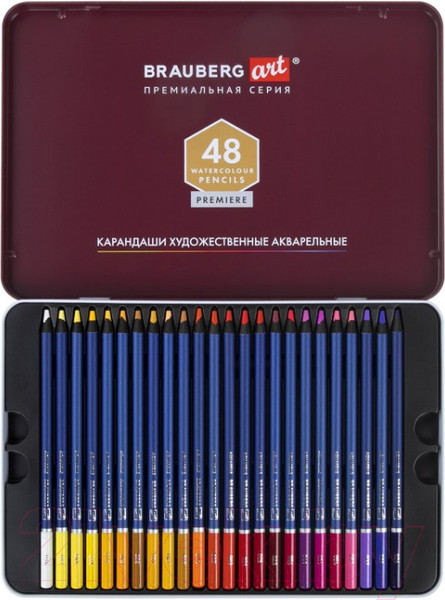 Изображение товара Набор цветных карандашей Brauberg Art Premiere / 181924 (48цв)