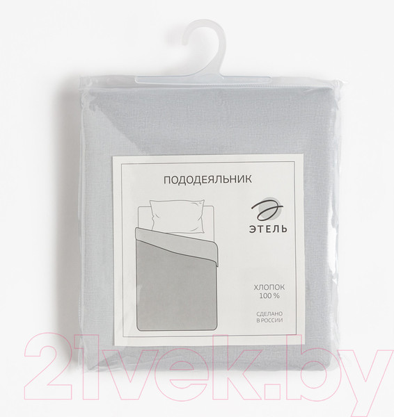 Изображение товара Пододеяльник Этель 9241735 (175x215, серый)