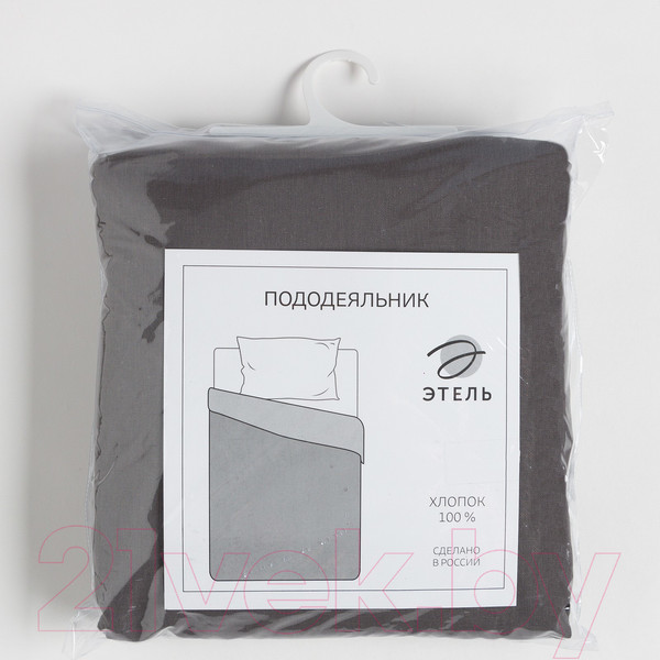 Изображение товара Пододеяльник Этель 9046017 (145x215, серый)