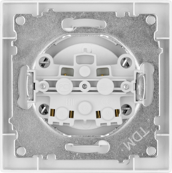 Изображение товара Розетка TDM Сенеж / SQ1816-0230 (серебристый металлик)
