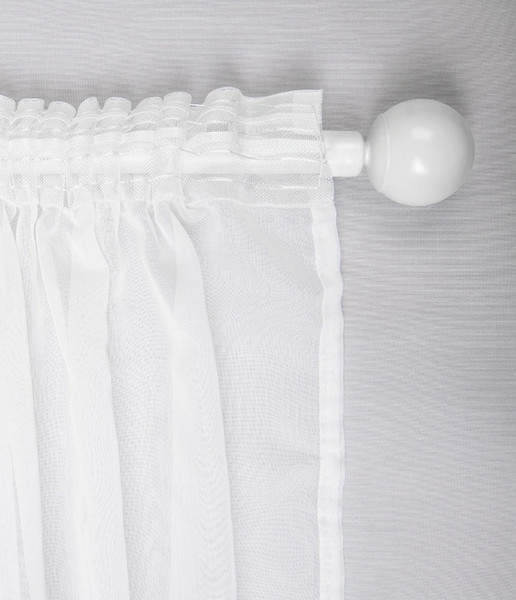 Изображение товара Гардина LEGRAND Боско 500x260 с утяжелителем / 58128669 (белый)