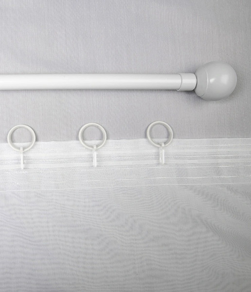 Изображение товара Гардина LEGRAND Боско 500x260 с утяжелителем / 58128669 (белый)