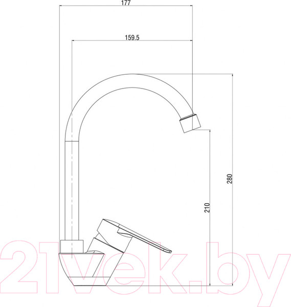 Изображение товара Смеситель Gross Aqua Ecochrome 3207301С