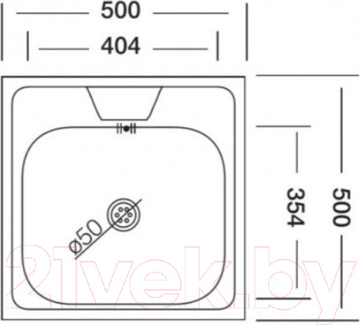 Изображение товара Мойка кухонная КромРус EC-207M RUS (без сифона)