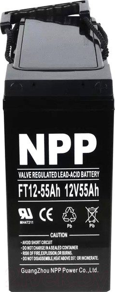 Изображение товара Аккумуляторная батарея NPP FT12-55Ah 12V55Ah