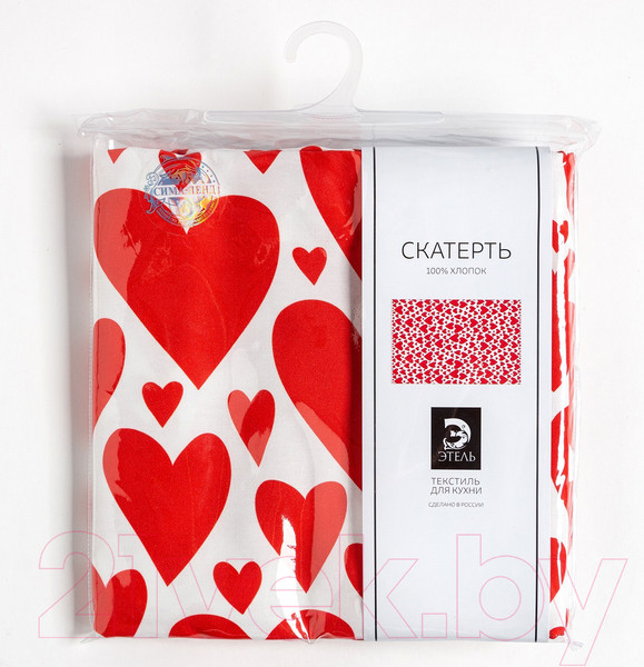 Изображение товара Скатерть Этель Red Hearts / 5376644