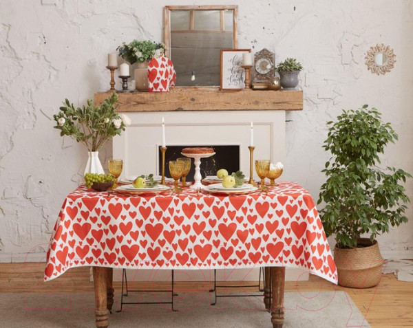 Изображение товара Скатерть Этель Red Hearts / 5376644