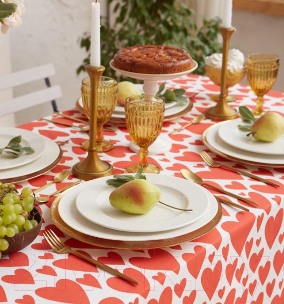 Изображение товара Скатерть Этель Red Hearts / 5376644