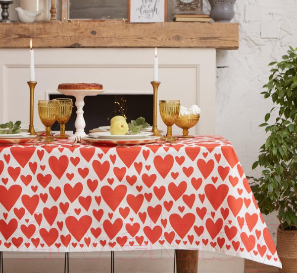 Изображение товара Скатерть Этель Red Hearts / 5376644