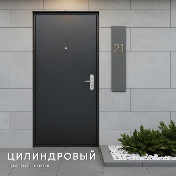 Изображение товара Входная дверь Guard Металл/металл 96x205 левая (антик серебристый)