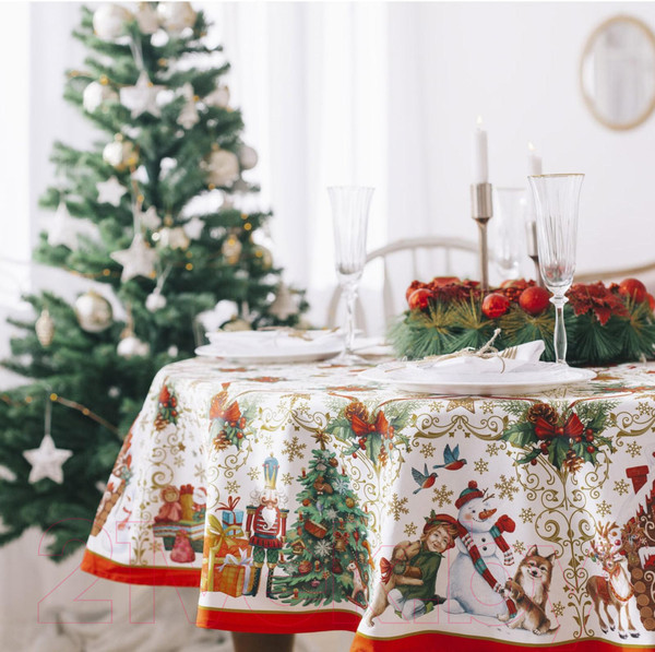 Изображение товара Скатерть Этель Новогодние игрушки / 2690320