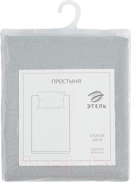 Изображение товара Простыня Этель 9046044 (светло-серый)