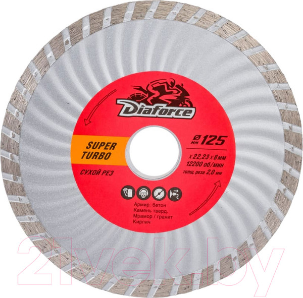 Изображение товара Отрезной диск алмазный Diaforce Super Turbo 502125