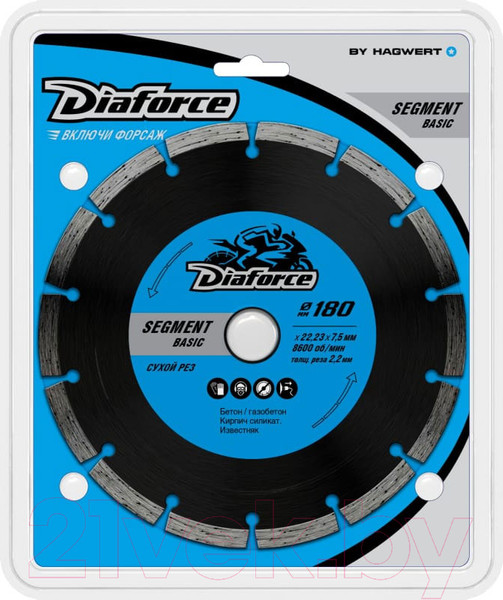 Изображение товара Отрезной диск алмазный Diaforce Segment Basic 510180