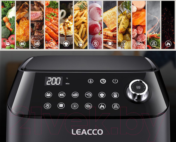 Изображение товара Аэрогриль Leacco Air Fryer AF060 (черный)