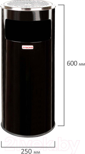 Изображение товара Урна уличная Laima Professional / 606300 (27л, черный)