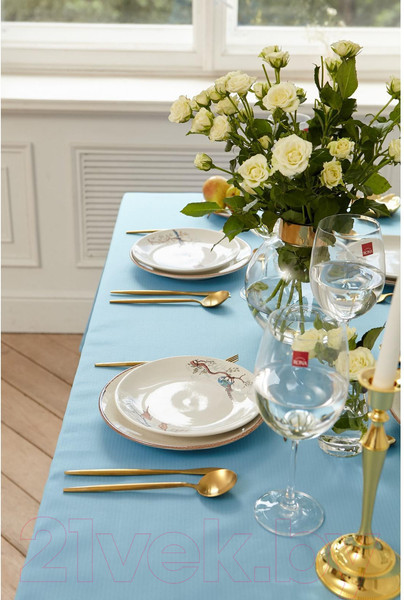 Изображение товара Скатерть Этель Elegance / 6974178 (серый/синий)