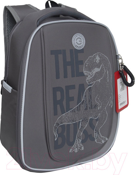 Изображение товара Школьный рюкзак Grizzly RAf-493-2 (серый)