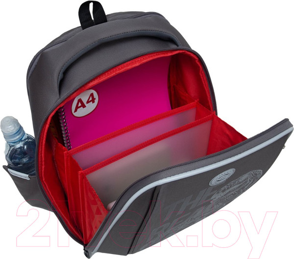 Изображение товара Школьный рюкзак Grizzly RAf-493-2 (серый)