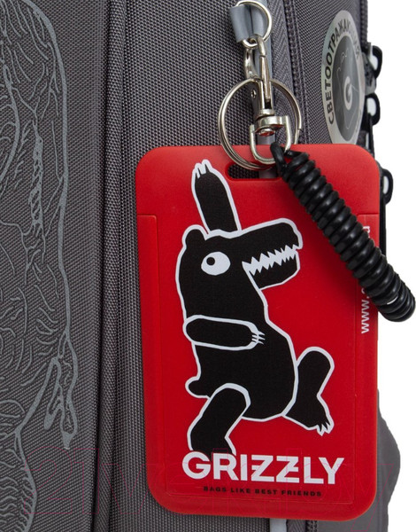 Изображение товара Школьный рюкзак Grizzly RAf-493-2 (серый)