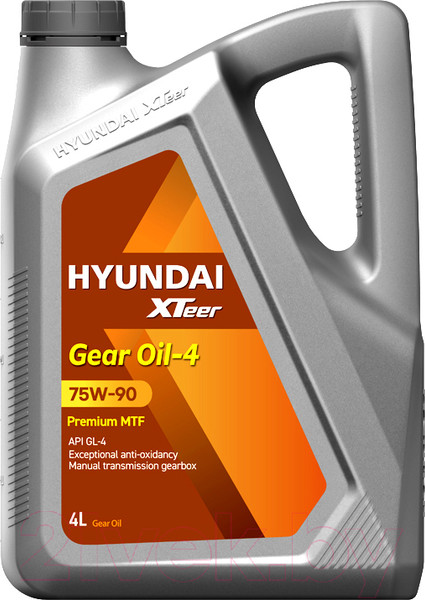 Изображение товара Трансмиссионное масло Hyundai XTeer Gear Oil-4 75W90 / 1041435 (4л)