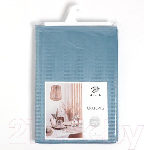 Изображение товара Скатерть Этель Shine / 6974210 (150x250, серый/синий)
