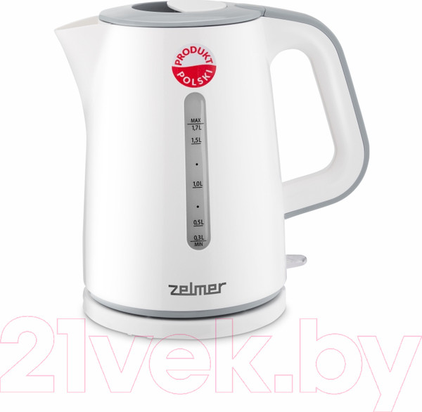 Изображение товара Электрочайник Zelmer ZCK7620S (белый/серый)