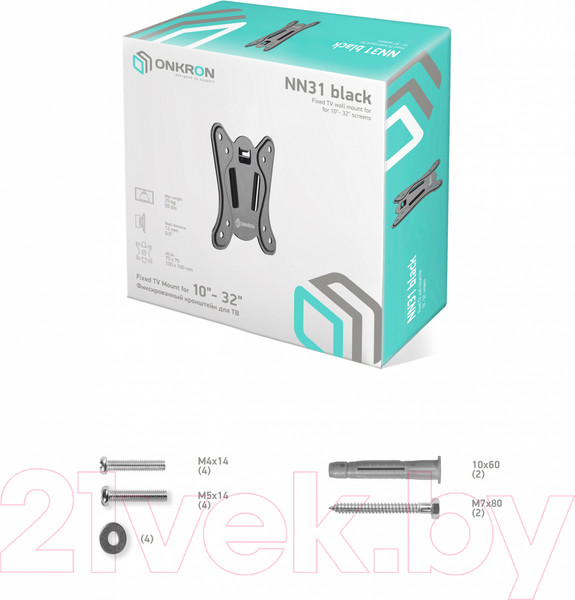 Изображение товара Кронштейн для телевизора Onkron NN31 (черный)