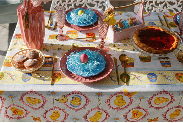 Изображение товара Скатерть Доляна Пасха 145x144 / 3042070