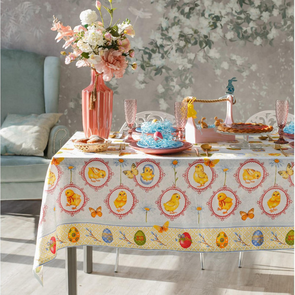 Изображение товара Скатерть Доляна Пасха 145x144 / 3042070