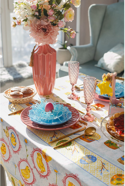 Изображение товара Скатерть Доляна Пасха 145x144 / 3042070