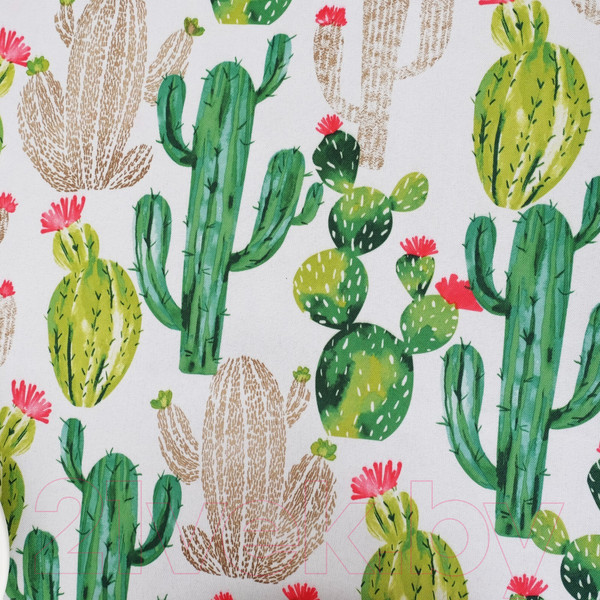 Изображение товара Скатерть Доляна Кактусы 150x250 / 3923330