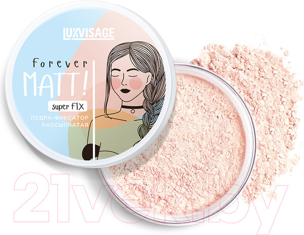 Изображение товара Пудра рассыпчатая LUXVISAGE Forever Matt Super Fix (6г)