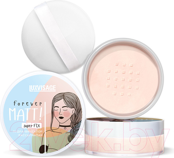 Изображение товара Пудра рассыпчатая LUXVISAGE Forever Matt Super Fix (6г)