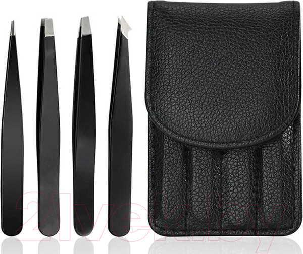 Изображение товара Набор пинцетов косметических Sipl DA97 для накладки ресниц и бровей