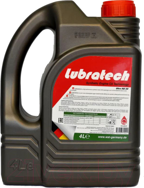 Изображение товара Моторное масло Lubratech Ultra 0W20 (4л)