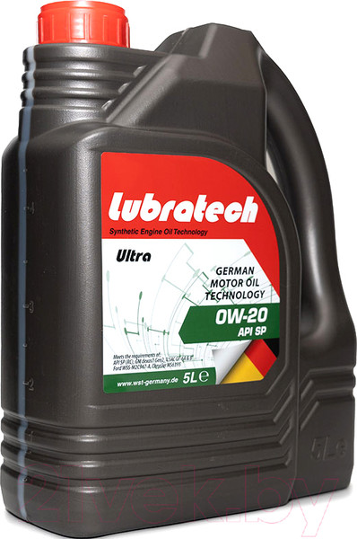 Изображение товара Моторное масло Lubratech Ultra 0W20 (5л)