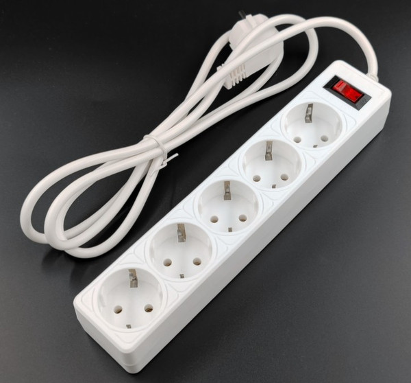 Изображение товара Сетевой фильтр 5bites SP5W-518 5S (1.8м, белый)
