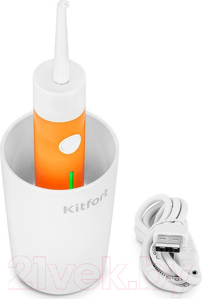 Изображение товара Ирригатор Kitfort KT-2957-4 (белый/оранжевый)