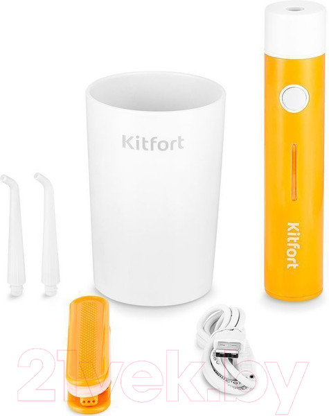 Изображение товара Ирригатор Kitfort KT-2957-4 (белый/оранжевый)