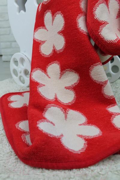 Изображение товара Покрывало для малышей Klippan Ромашки 70x90 (красный)