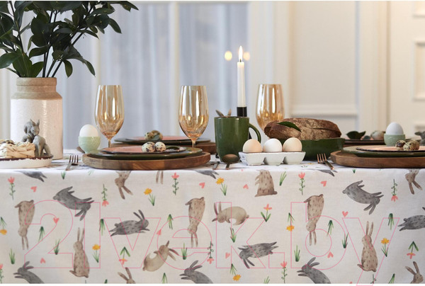 Изображение товара Скатерть Доляна Fluffy Bunnies 180x144 / 5538631