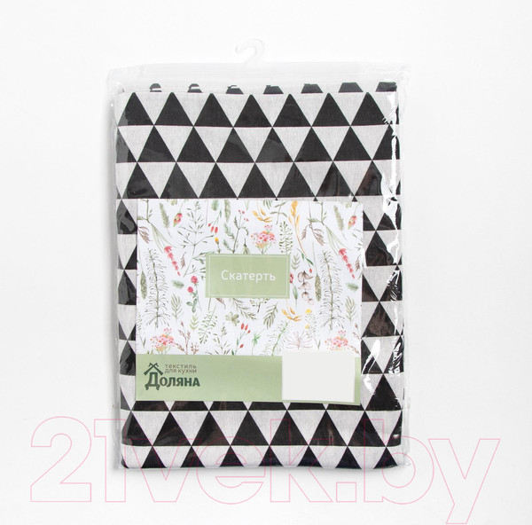 Изображение товара Скатерть Доляна Треугольники 145x145 / 5985633
