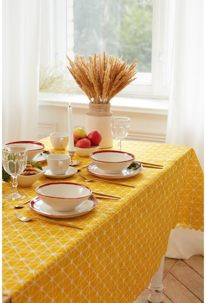 Изображение товара Скатерть Доляна Паутина 145x145 / 5985631